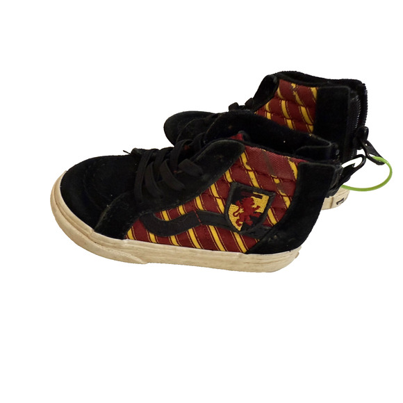 Vans Harry Potter Sk8-Hi Zip High Top Shoes Youth Size 6C Black Red Gryffindor - Picture 1 of 6